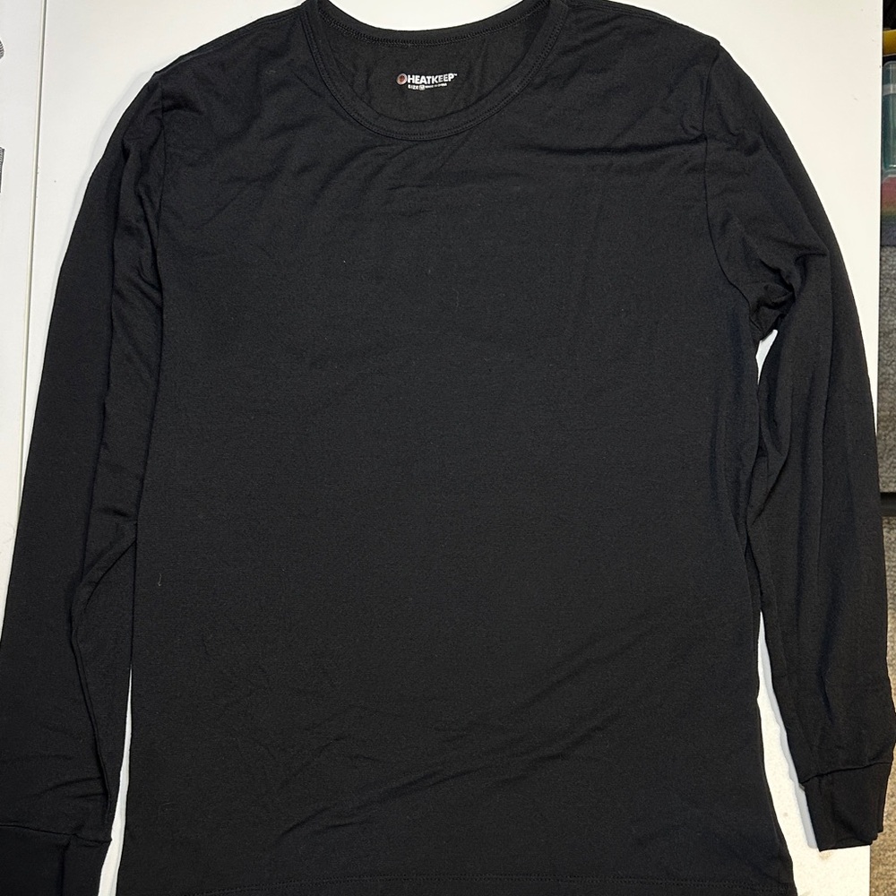 Men's Heatkeeper Black Long Sleeve Shirt